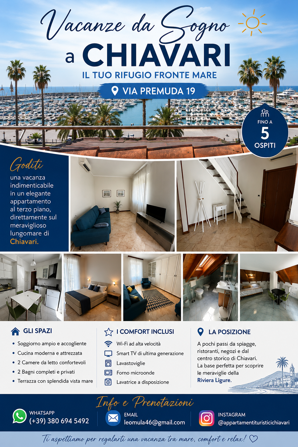 Apartment with 7 rooms for rent in Chiavari — photo 5